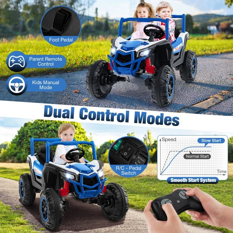 24V 2-Seater Kids Ride-On UTV Car with 2.4G Remote Control for Toddlers - Image 7