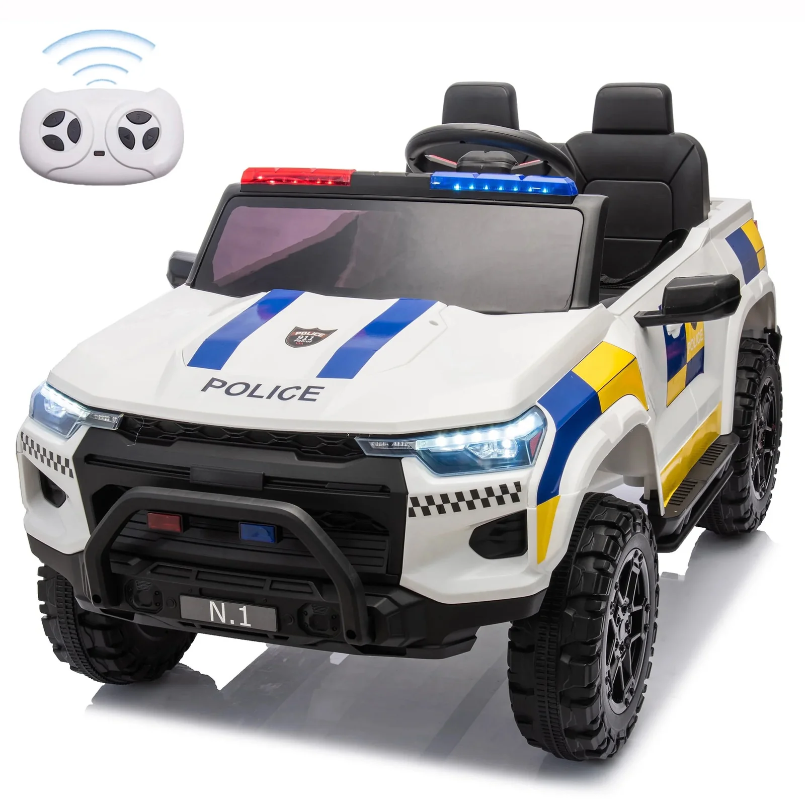 2-Seater Electric Battery-Powered Kids Ride-On Truck with Remote Control and 4 Wheels - Image 11