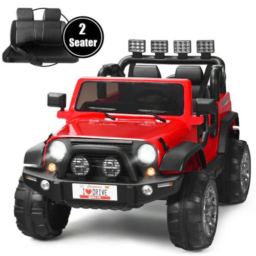 2-Seater Remote Control Ride-On Truck with Storage Room - 12V - Image 3
