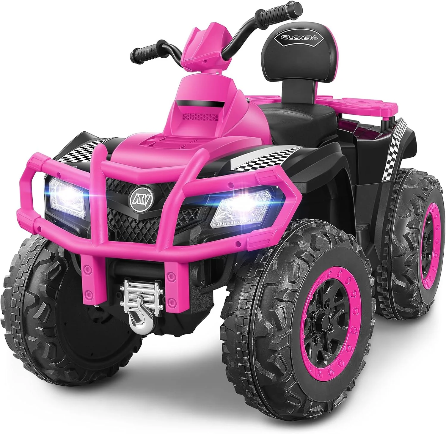 2-Seater Ride-On ATV for Big Kids 4-Wheeler Quad with 10AH Battery - Image 8