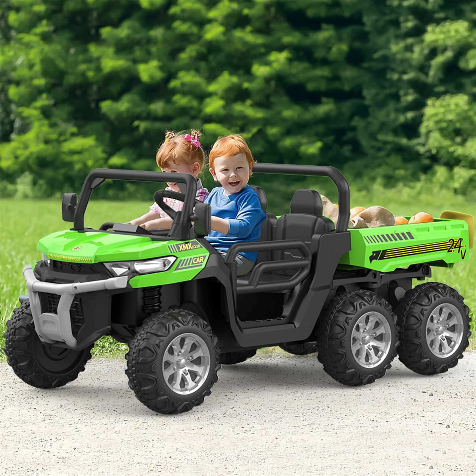 24V 2-Seater Electric Kids Ride-On Dump Truck with Remote Control - Image 17