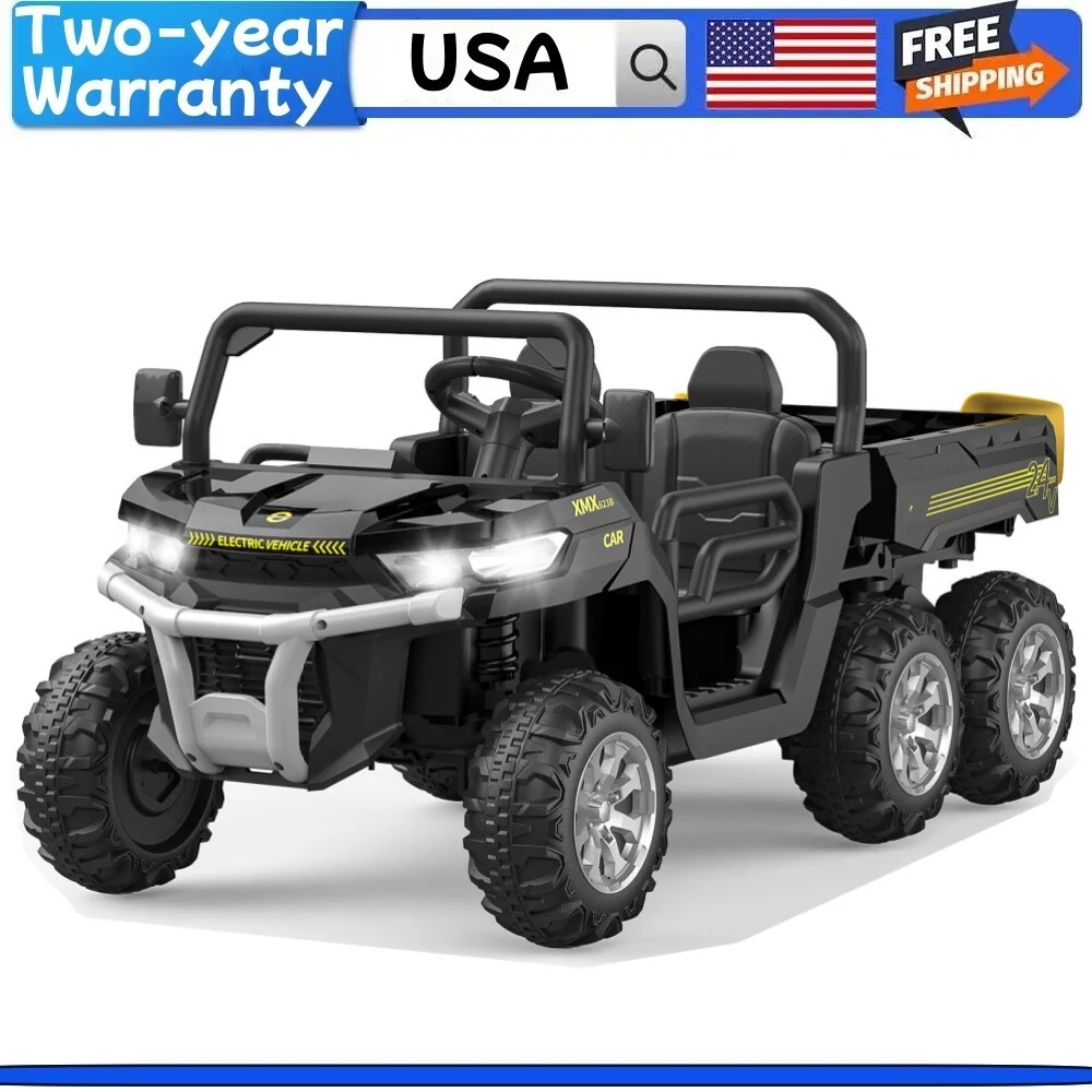 24V Electric 2-Seater Kids Ride-On Dump Truck with Remote Control - Image 10
