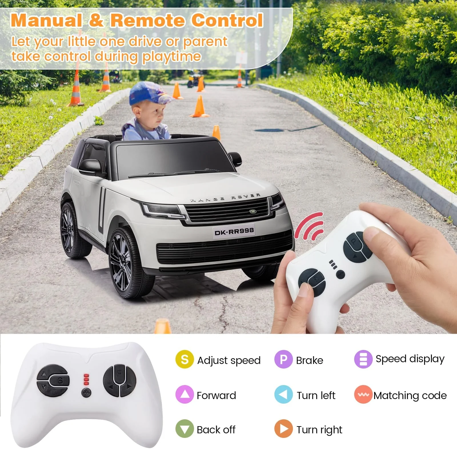 2-Seater 24V Battery-Powered Electric Ride-On Car for Kids with Remote Control Toy - Image 15