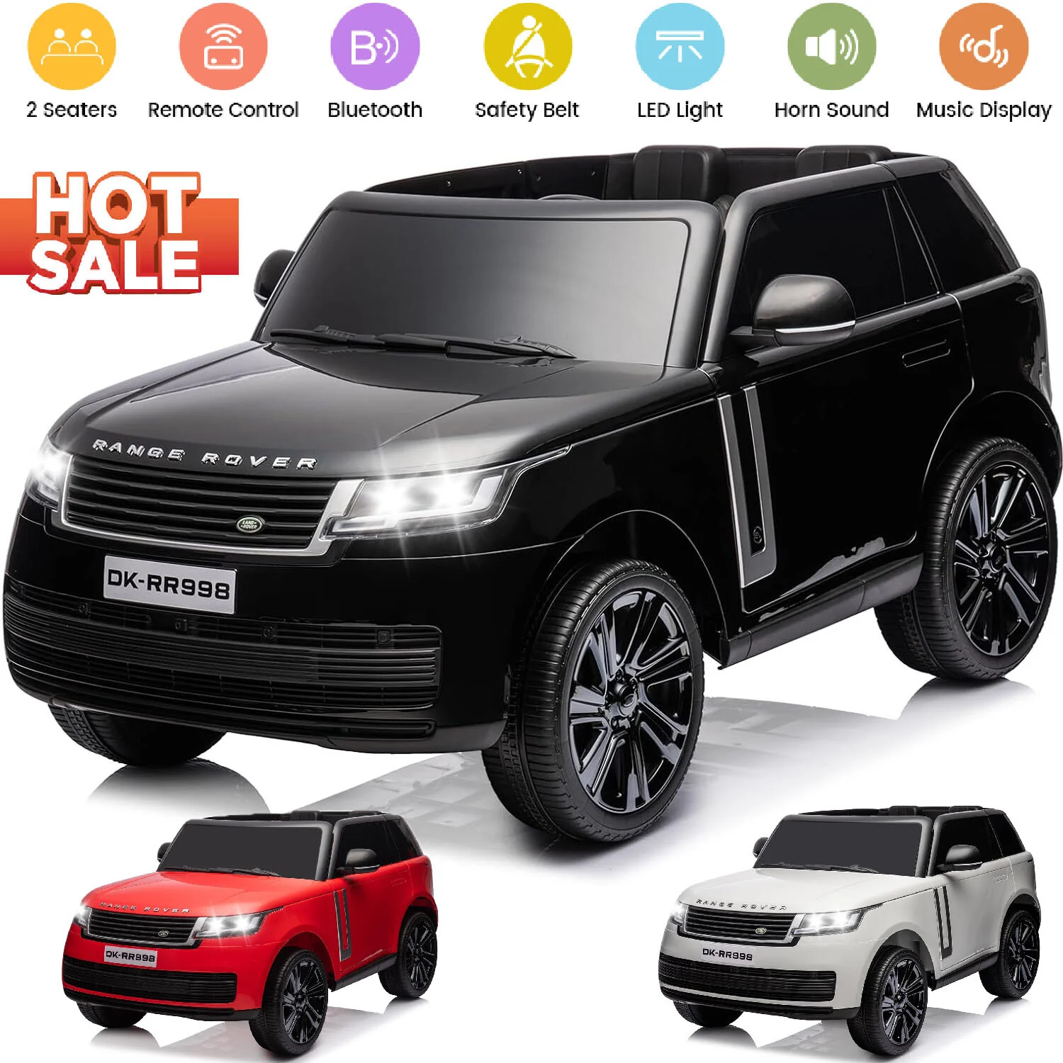 2-Seater 24V Battery-Powered Electric Ride-On Car for Kids with Remote Control Toy - Image 19