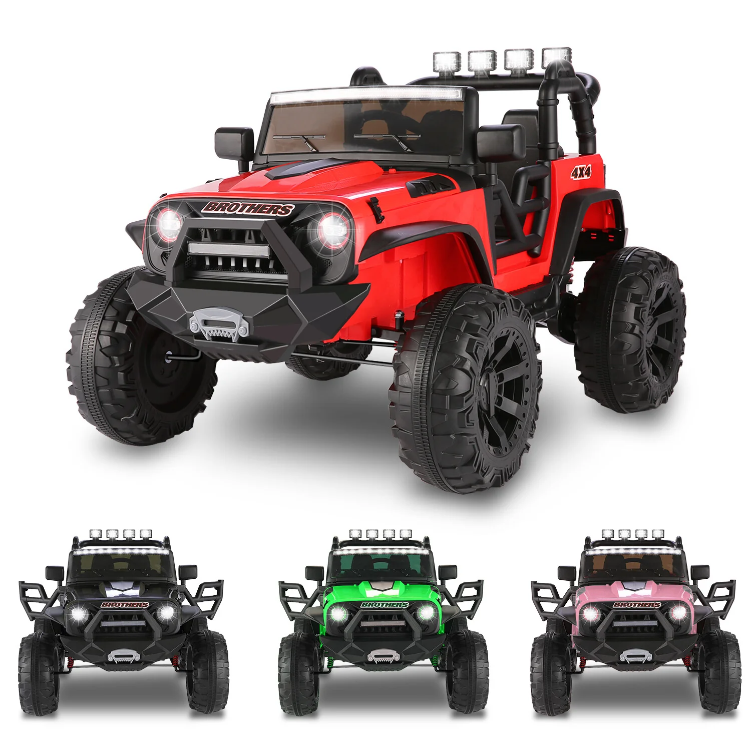 2-Seater Electric Ride-On Truck for Kids with 24V Battery and Remote Control - Image 8