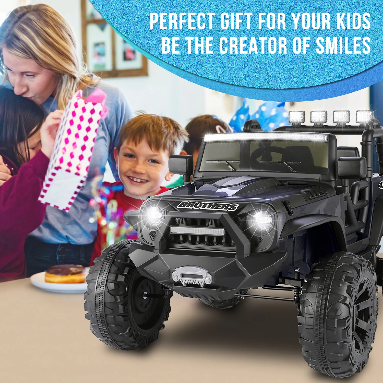 2-Seater Electric Ride-On Truck for Kids 24V Battery Powered with Remote Control and Durable Wheels - Image 37