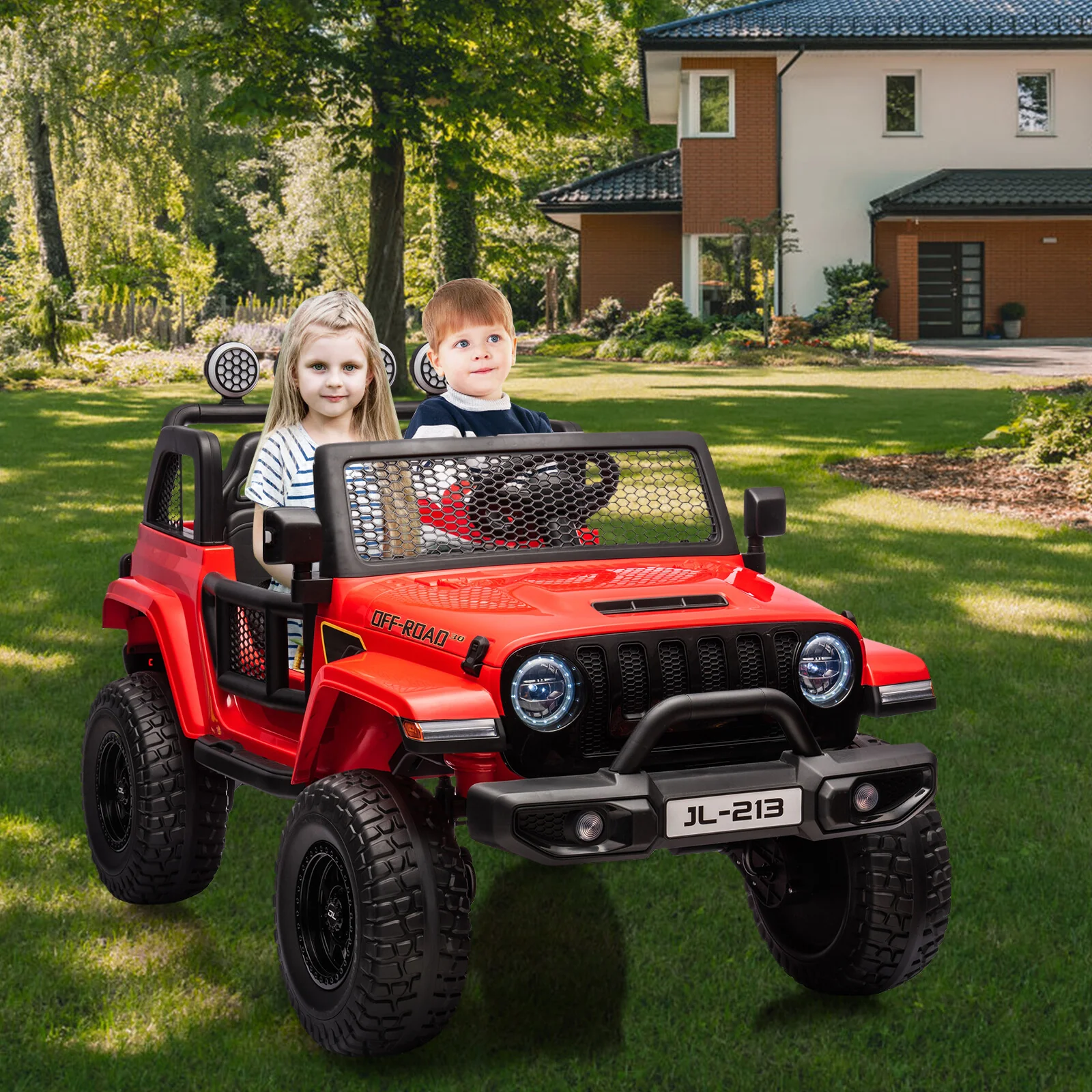 2-Seater Kids Electric Ride-On Truck 24V with Switchable 2WD/4WD and Remote Control - Image 10