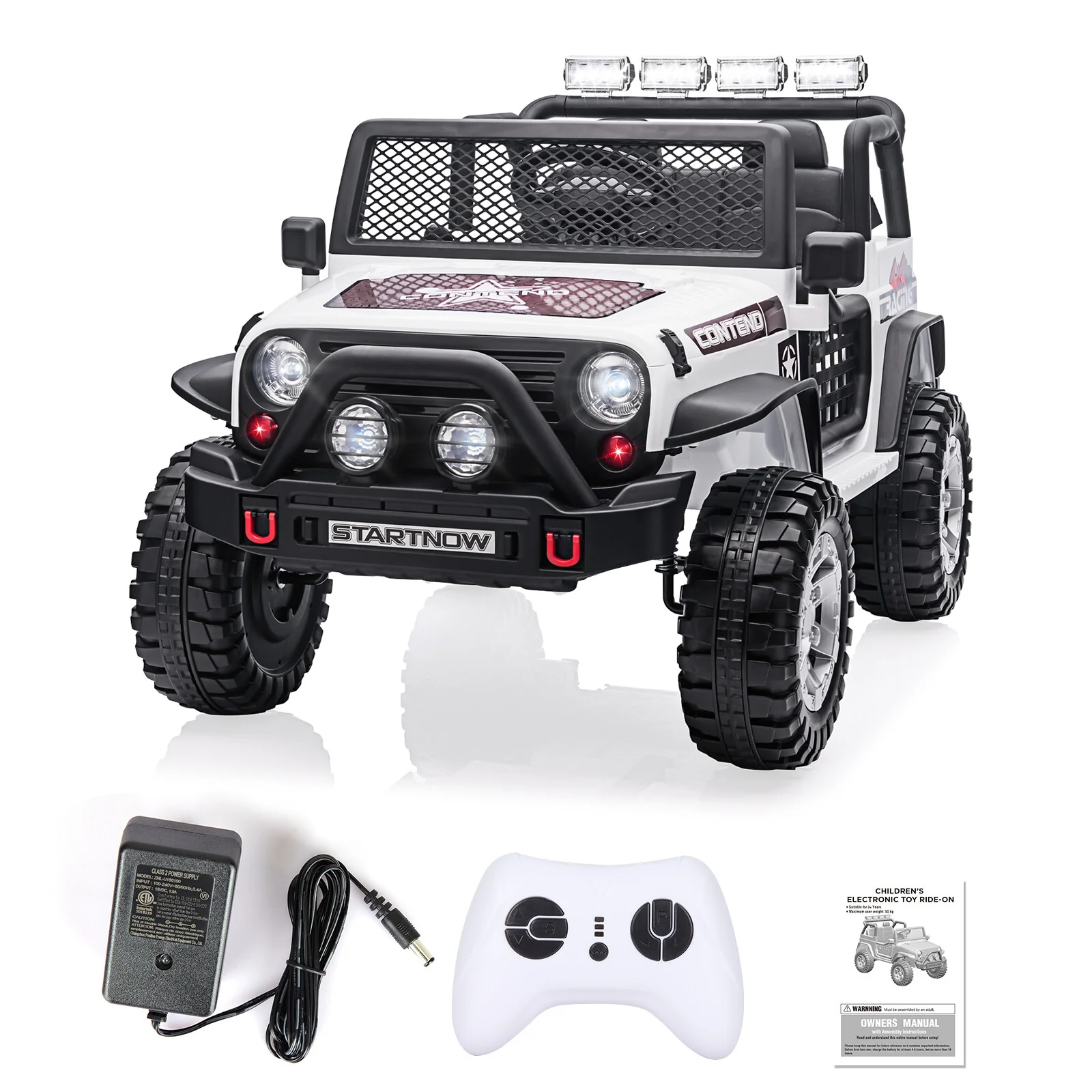 12V Battery-Powered 2-Seater Electric Ride-On Truck with Remote Control - Image 11