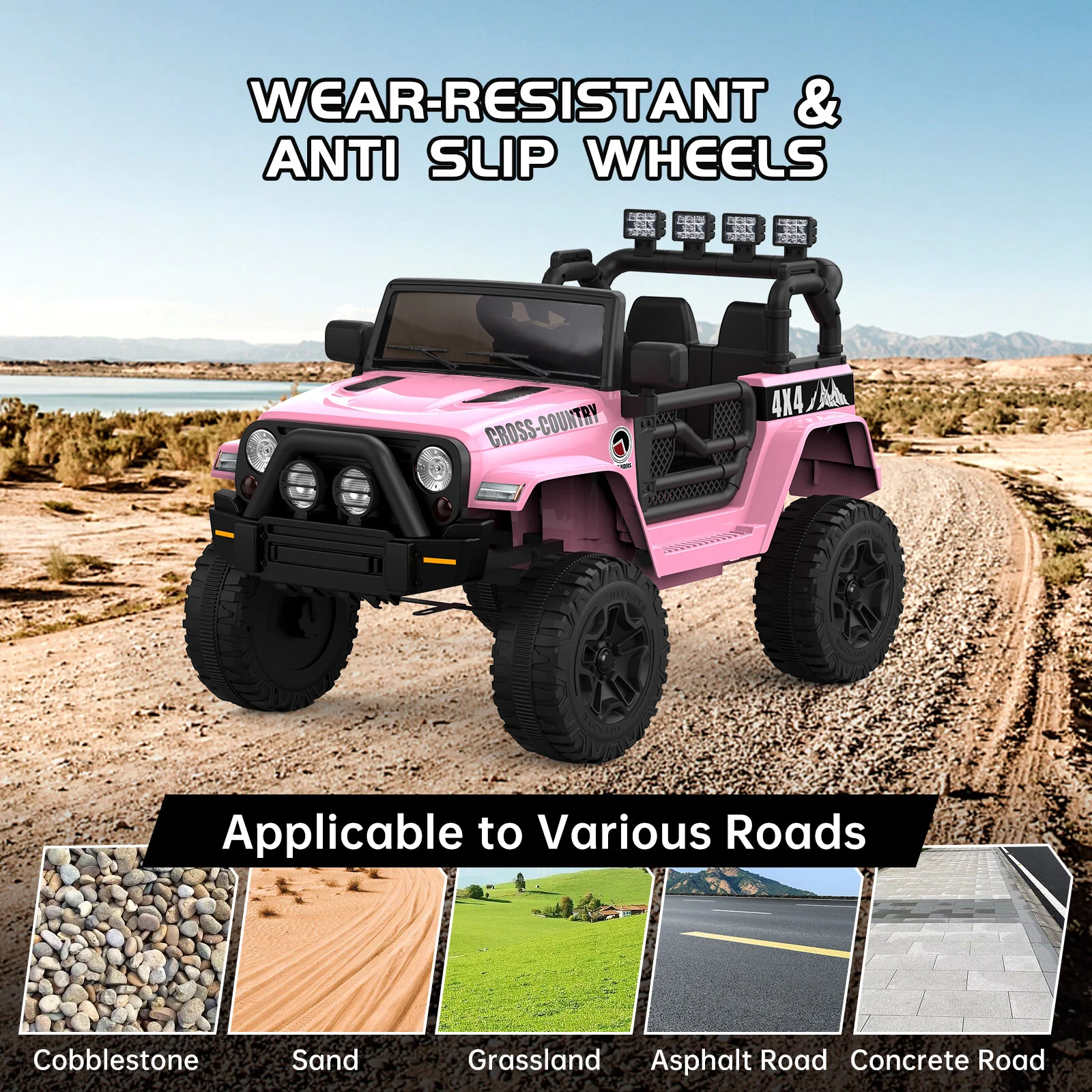 12V Battery-Powered 2-Seater Electric Ride-On Truck with Remote Control - Image 25