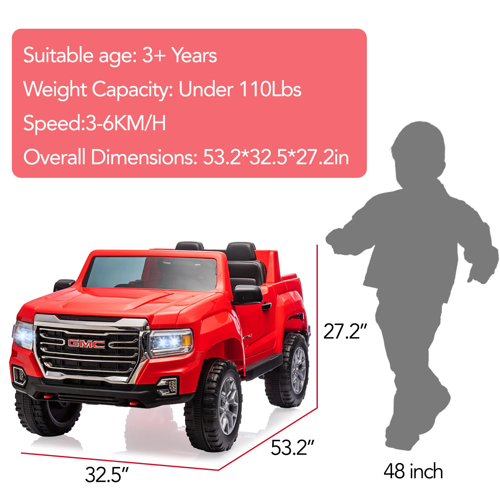 2-Seater Electric Ride-On Truck Car with 24V Battery and Dual 200W Motors - Image 4