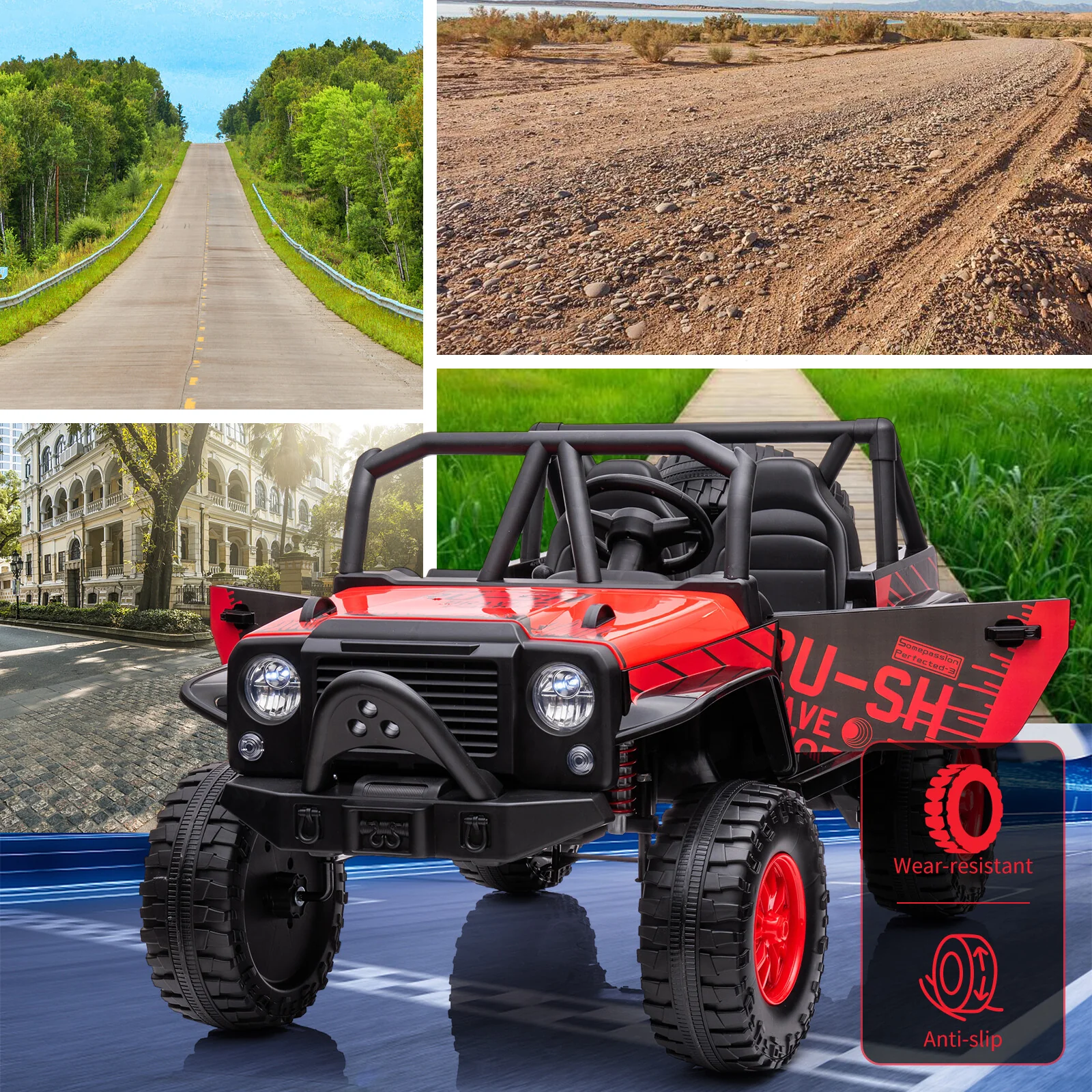 2-Seater Electric Ride-On Truck Car with 24V Battery and Remote Control - Image 11