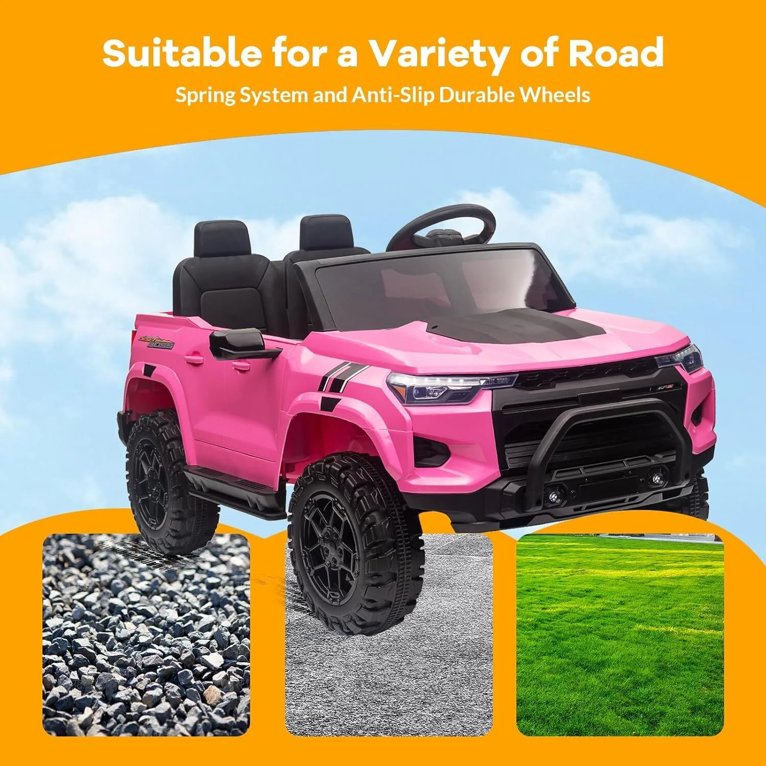2-Seater Ride-On Truck for Kids 24V Battery Powered Vehicle with Remote Control - Image 6