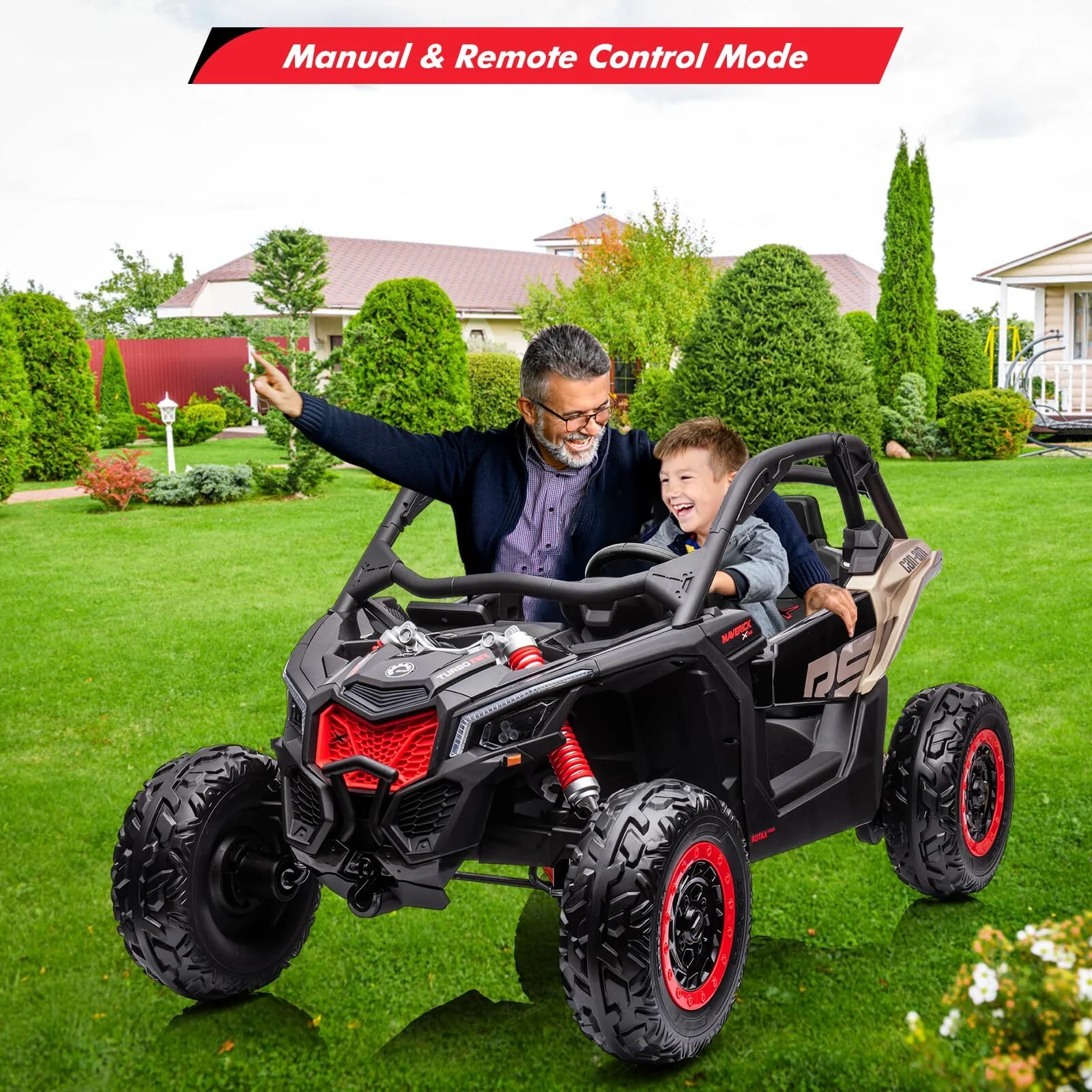 2-Seater Electric Licensed Can-Am Off-Road Ride-On UTV Car Toy for Kids - Image 17