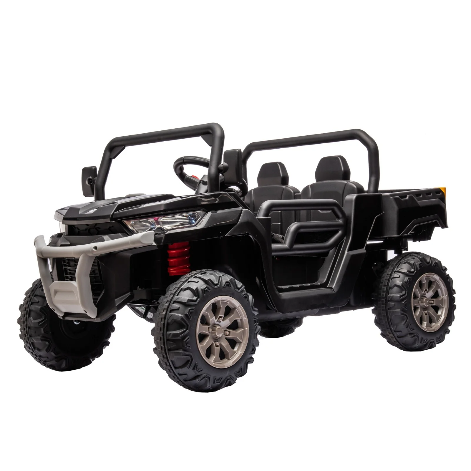 2-Seater Electric Ride-On UTV Vehicle with Remote Control and Non-Slip Black Design - Image 11