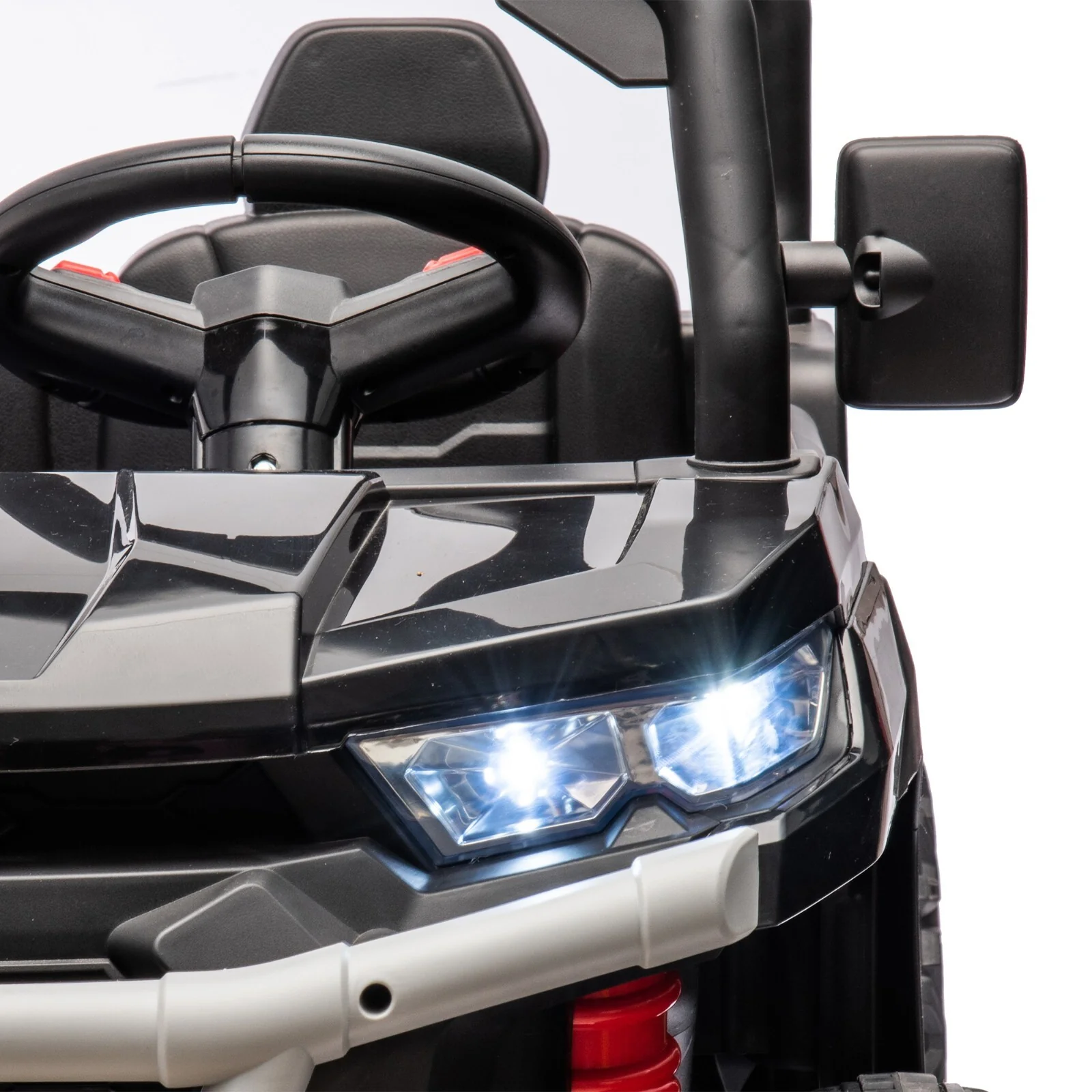 2-Seater Electric Ride-On UTV Vehicle with Remote Control and Non-Slip Black Design - Image 13