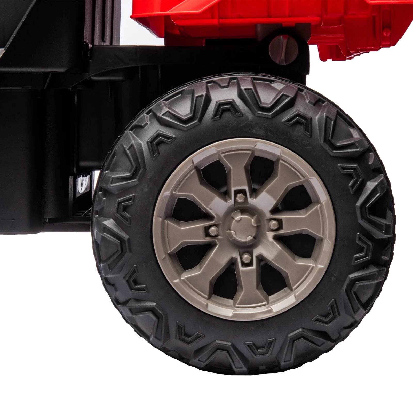 2-Seater Electric Ride-On UTV with Remote Control and Non-Slip Wheels Black and Red - Image 21
