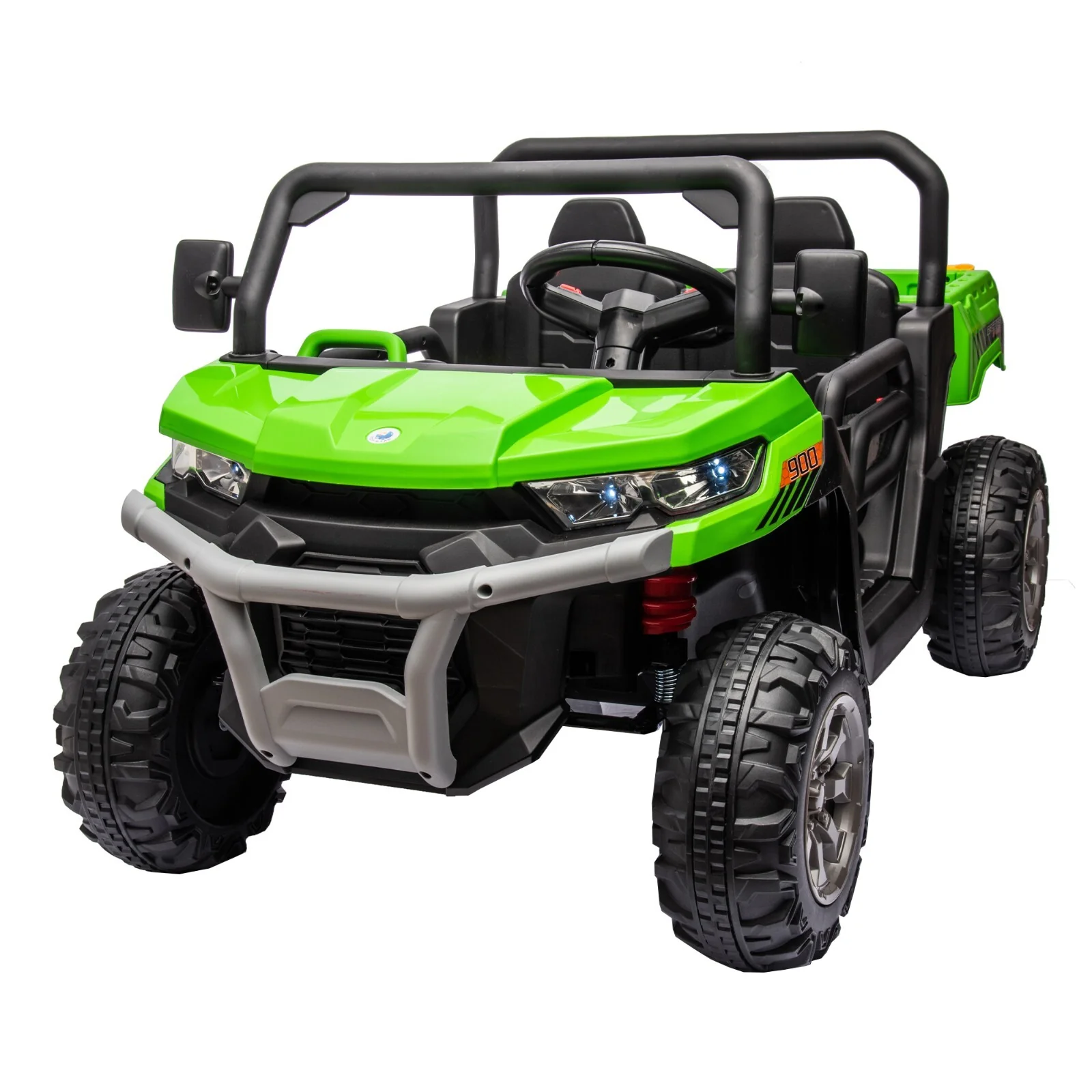 2-Seater Electric Ride-On UTV with Remote Control and Non-Slip Tires Green - Image 6