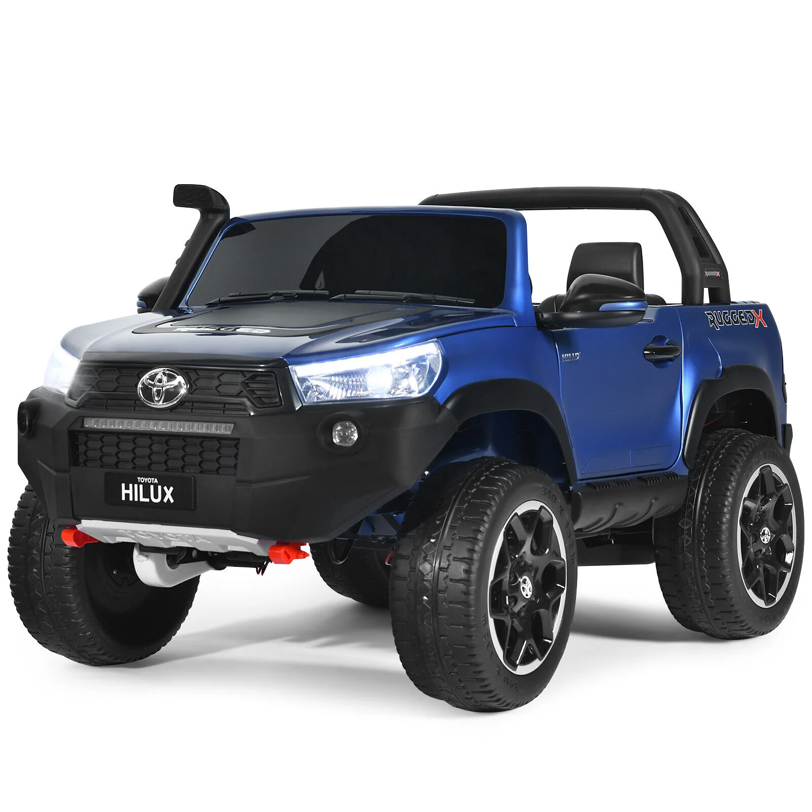 2-Seater Toyota Hilux Ride On Truck Car with Remote Control - Blue - Image 11