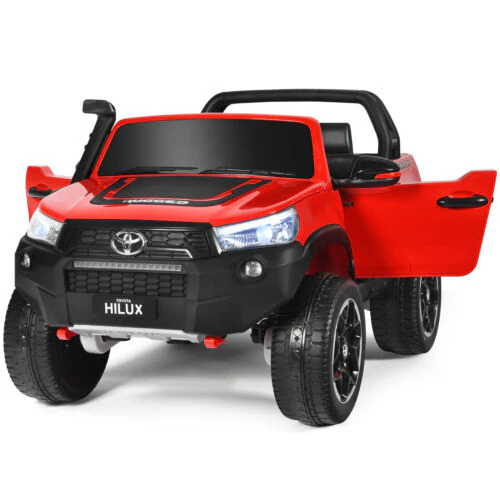 2-Seater Toyota Hilux Ride On Truck with Remote Control - 4WD, 2*12V Battery Powered - Image 2