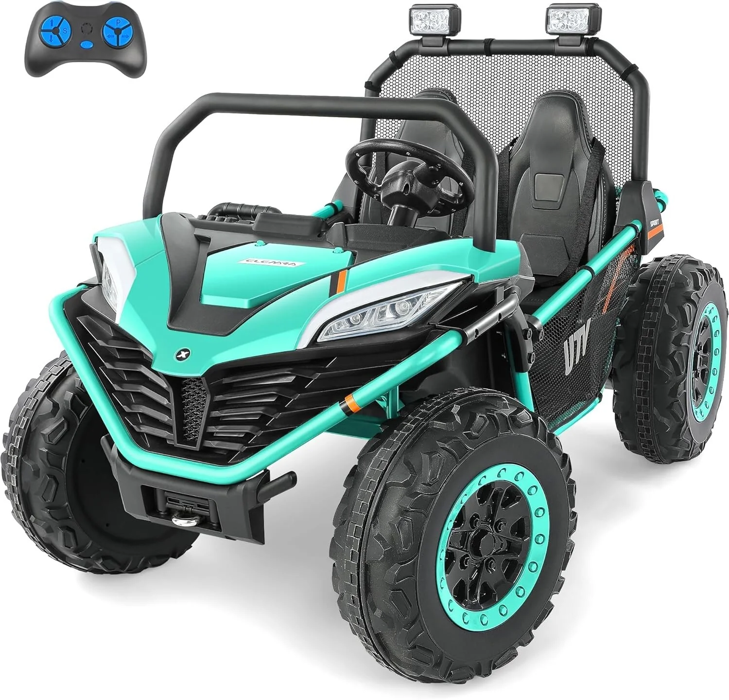 12V Electric 2-Seater XL Kids Off-Road UTV Ride-On Car with Bluetooth Music - Image 3