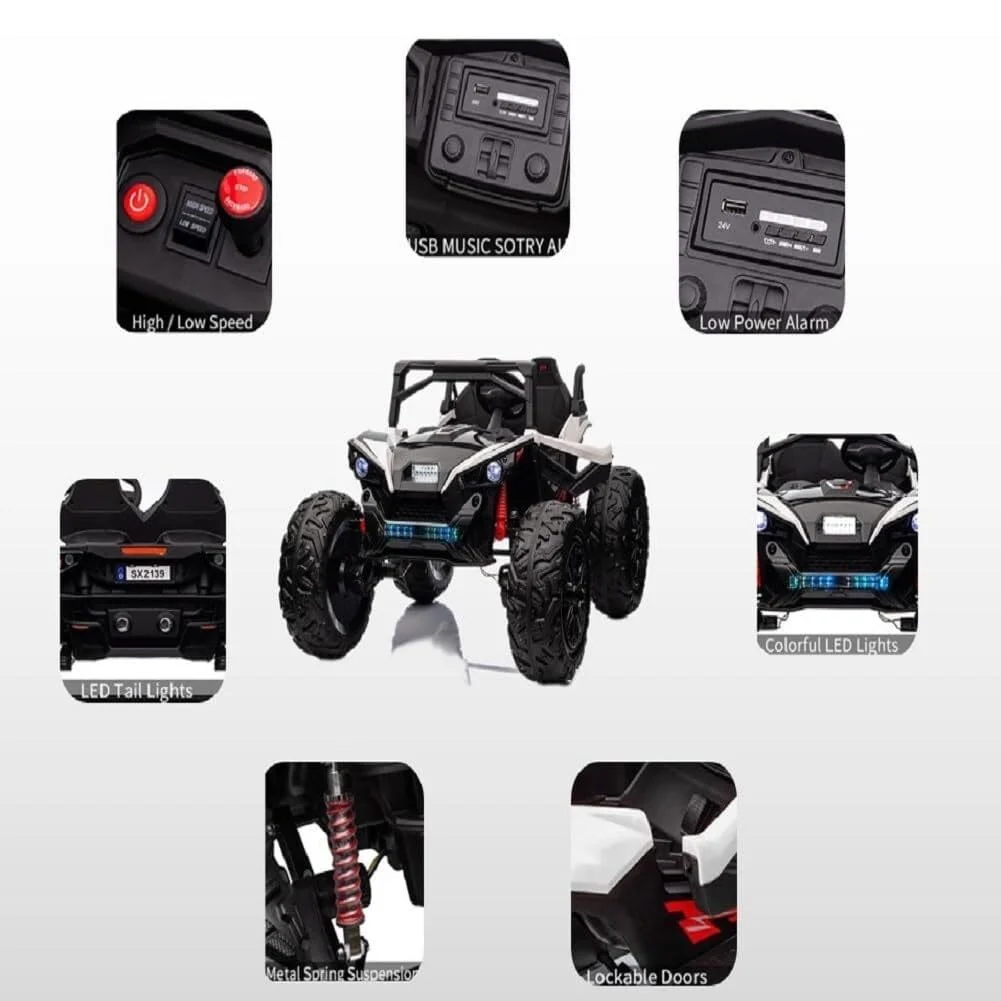2-Seater 24V Ride-On UTV with Remote Control - Image 3