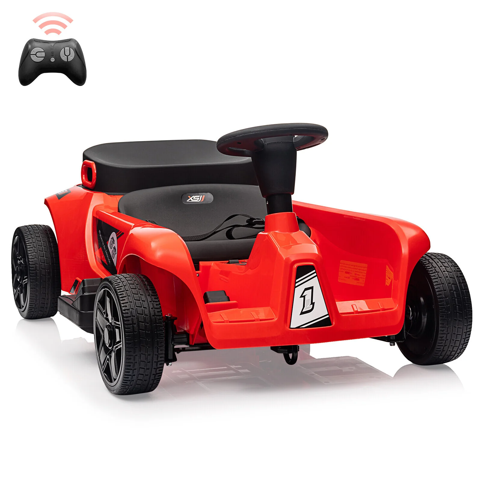 Electric 2-Seater 4-Wheel Ride-On Toy for Kids with Dual Driver Modes and Remote Control