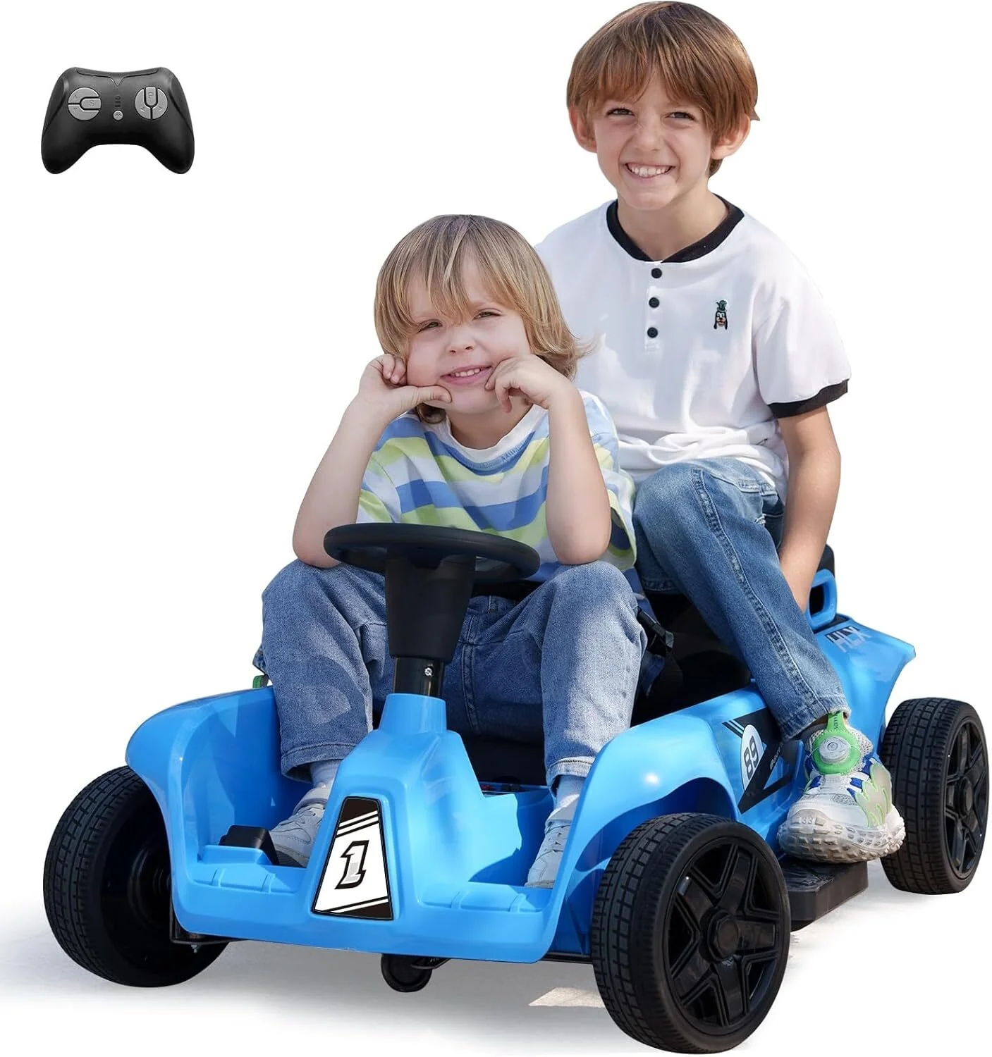 Electric 2-Seater 4-Wheel Ride-On Toy for Kids with Dual Driver Modes and Remote Control - Image 6