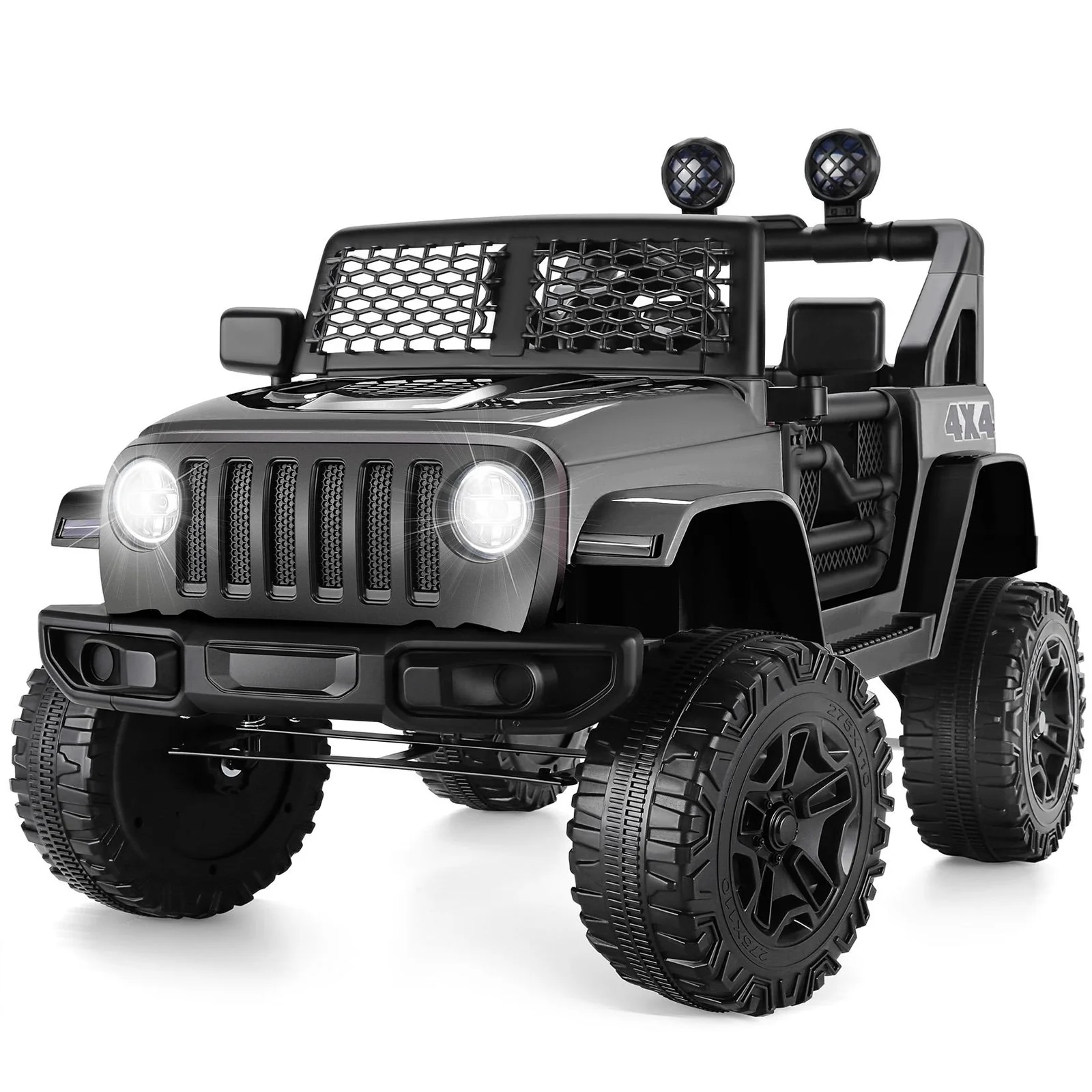 12V Electric Ride-On Truck for Kids with 2 Seats, Battery Powered and Remote Control with LED Lights - Image 14