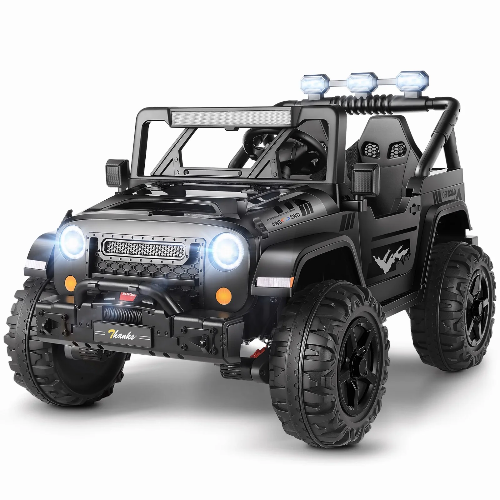 2-Seater 24V Battery-Powered Electric Ride-On Truck for Kids - Image 7