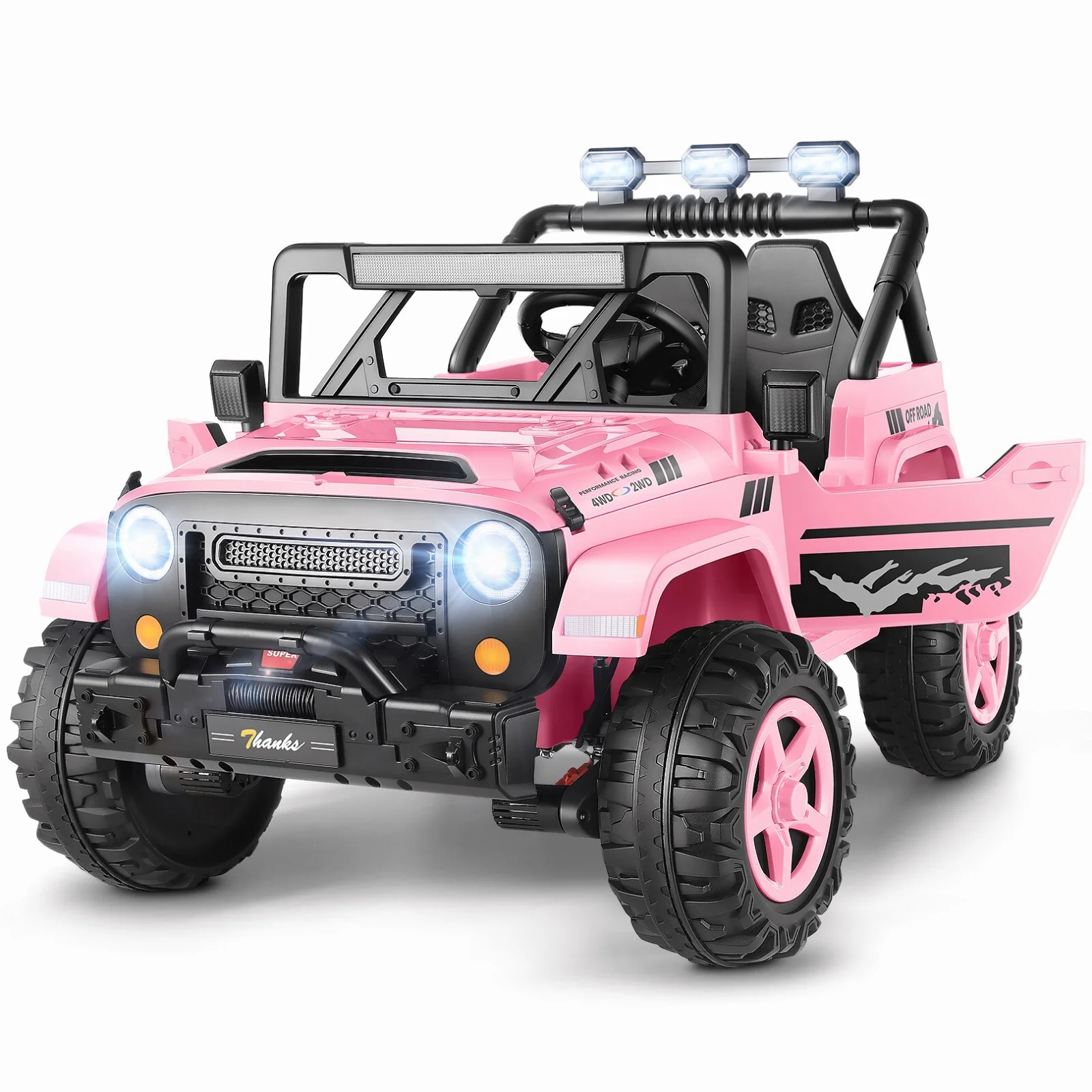 2-Seater 24V Battery-Powered Electric Ride-On Truck for Kids Toy Car - Image 2