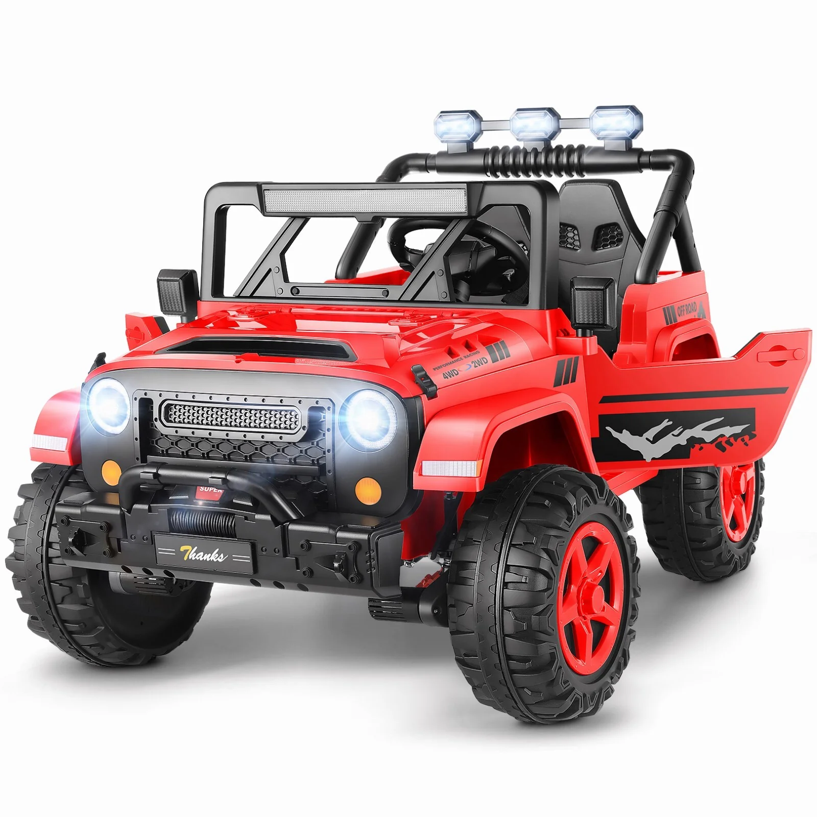 2-Seater 24V Battery-Powered Electric Ride-On Truck for Kids Toy Car - Image 5