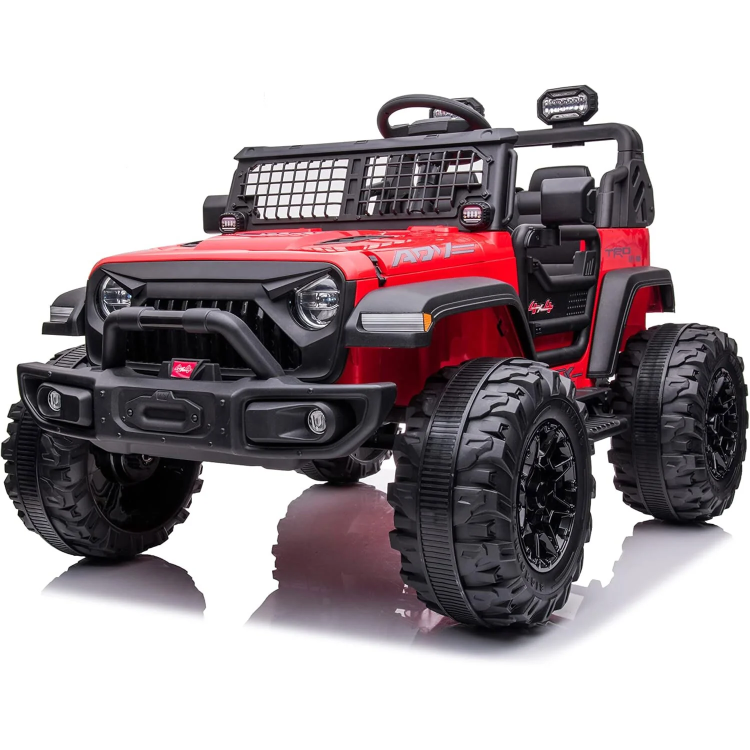 24V Red Kids Ride-On Car with Remote Control, Large Seat and Powerful Wheels, 2-Seater - Image 11