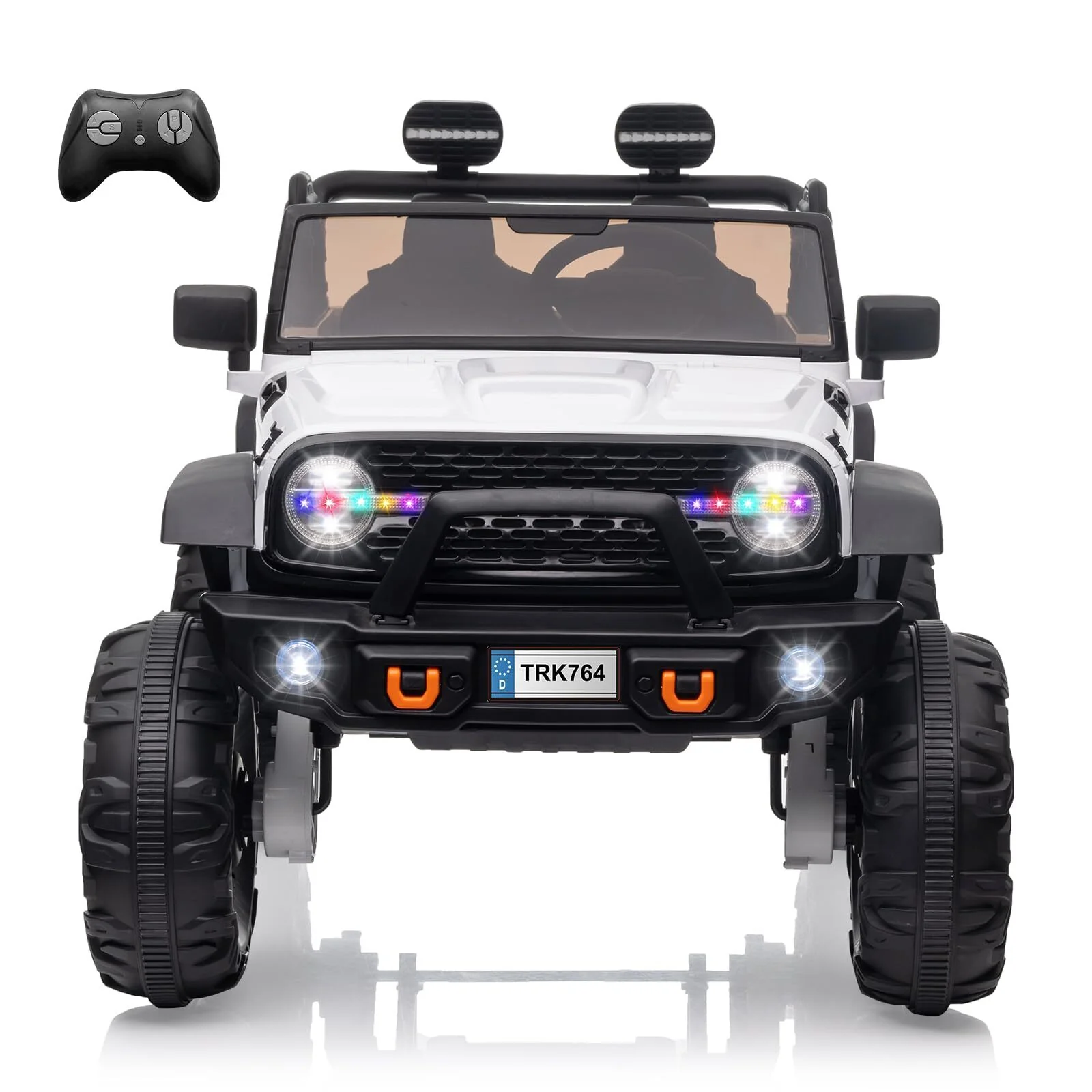 2-Seat 24V Kids Ride-On Truck with Remote Control, 4 Motors, 7Ah Battery for Ages 3-8 Years - Image 2