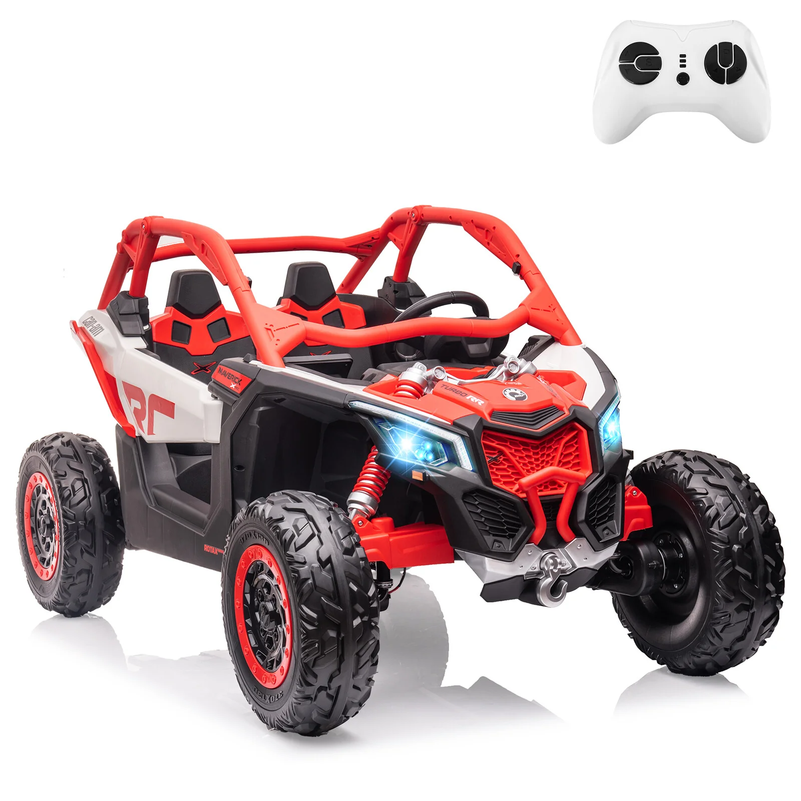 2-Seater Electric Ride-On UTV for Kids with Remote Control and 4x200W Motors - Image 2
