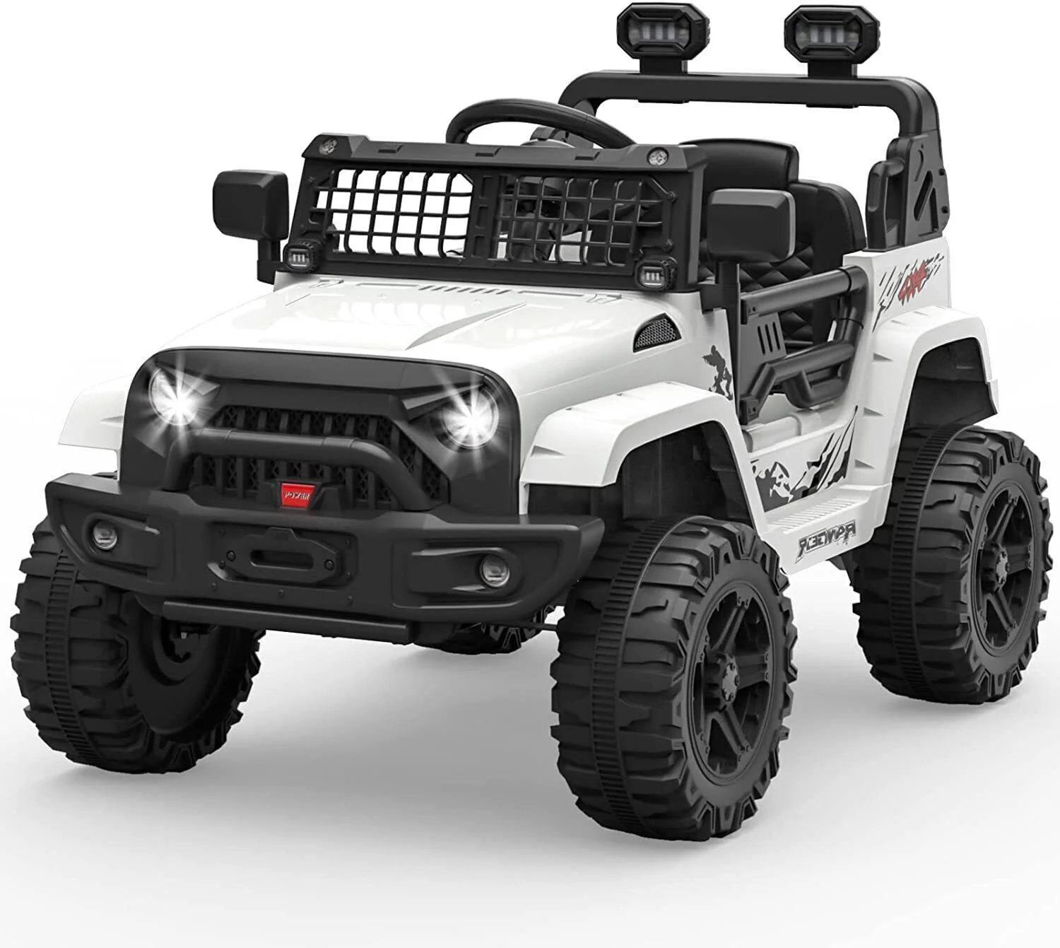 2-Speed Bluetooth Electric Kids Ride-On Truck with LED Lights and Remote Control - 12V US Version - Image 14