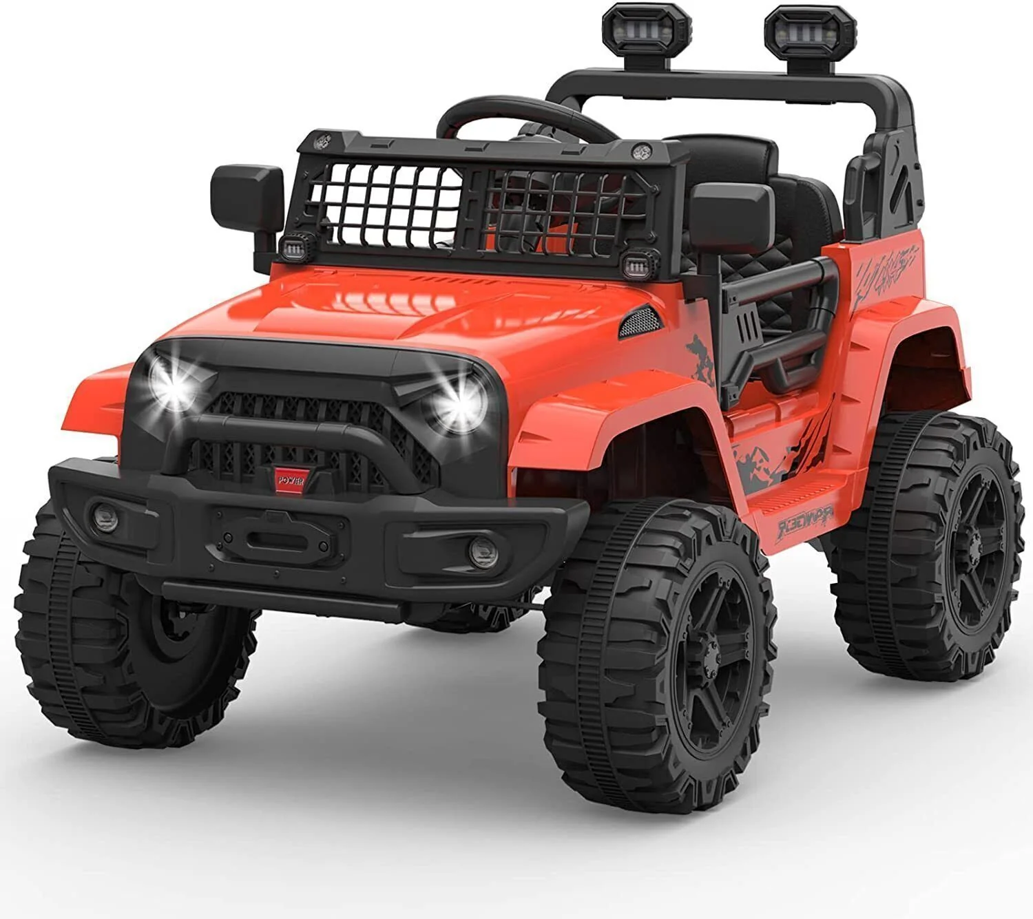 2-Speed Bluetooth Electric Kids Ride-On Truck with LED Lights and Remote Control - 12V US Version - Image 15