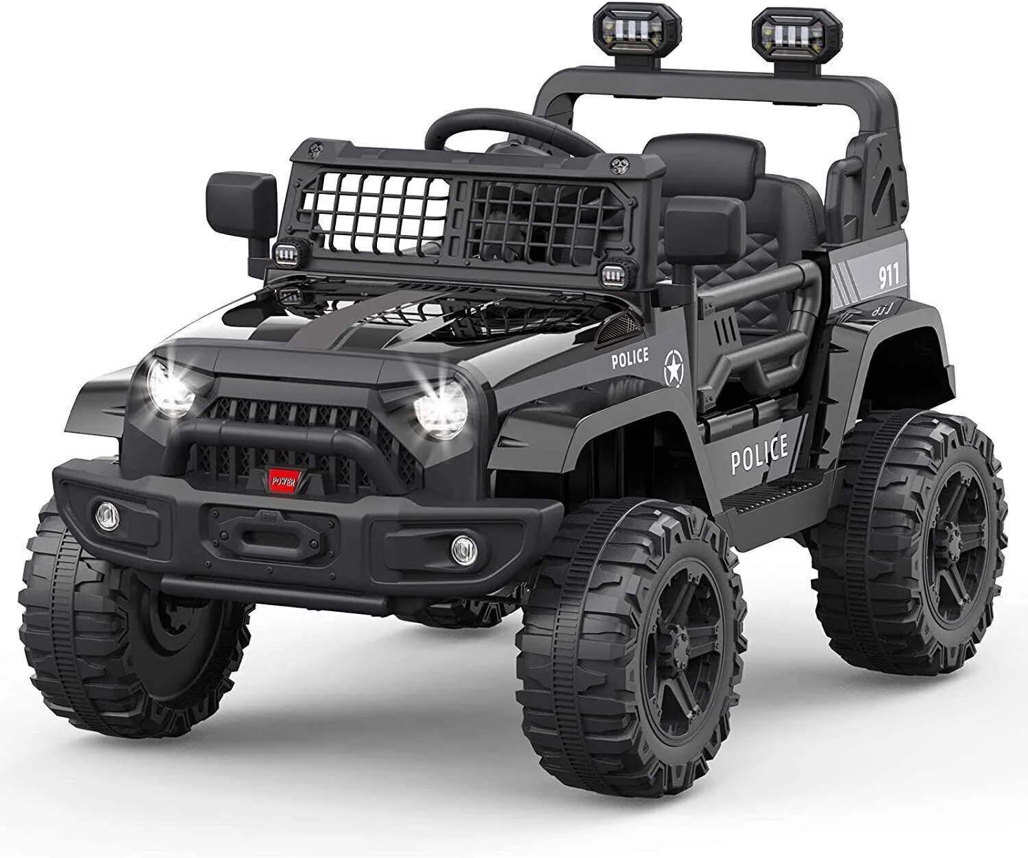 2-Speed Bluetooth Electric Kids Ride-On Truck with LED Lights and Remote Control - 12V US Version - Image 3