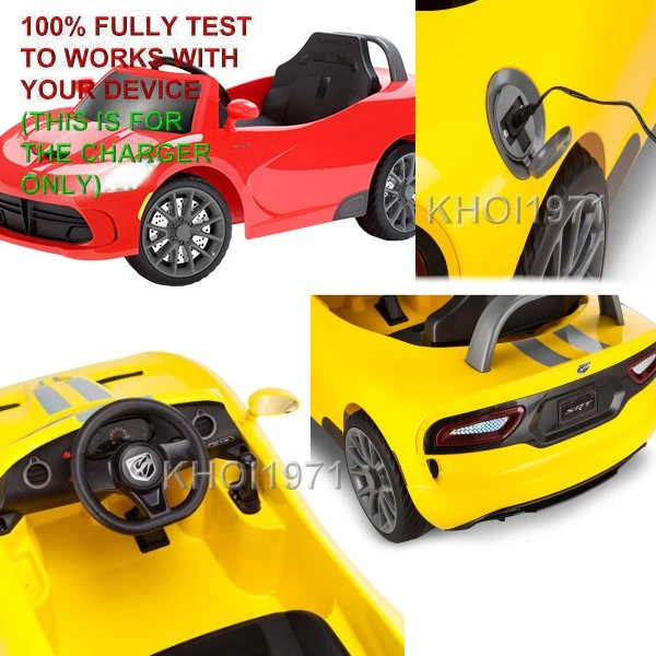 2-Tip Wall AC Charger Adapter for KT1114TGI KT1114 Kid Trax SRT Viper 6V Ride-On Toy - Image 2