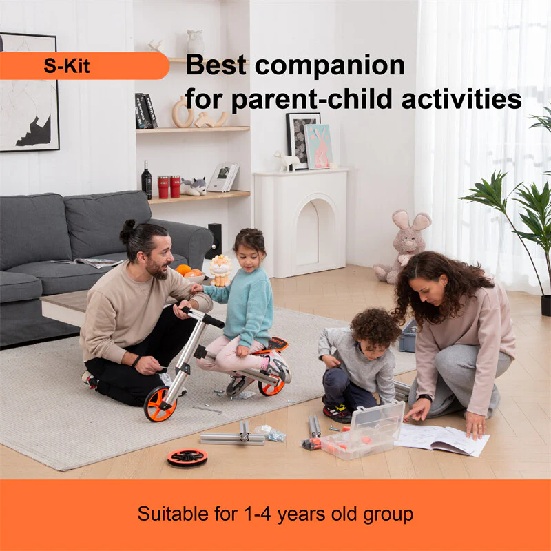 Constructible Kid Balance Bike and Sit/Stand Scooter Kit for Ages 1-4 - Image 6