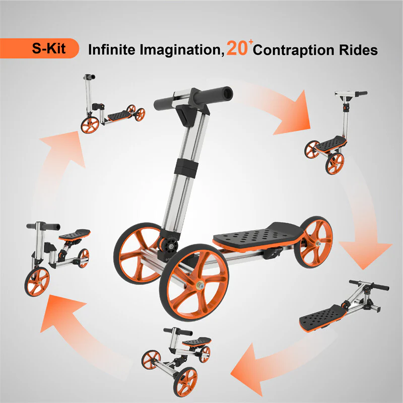 Constructible Balance Bike and Sit-Stand Scooter Kit for Kids Ages 1-4 - Image 4