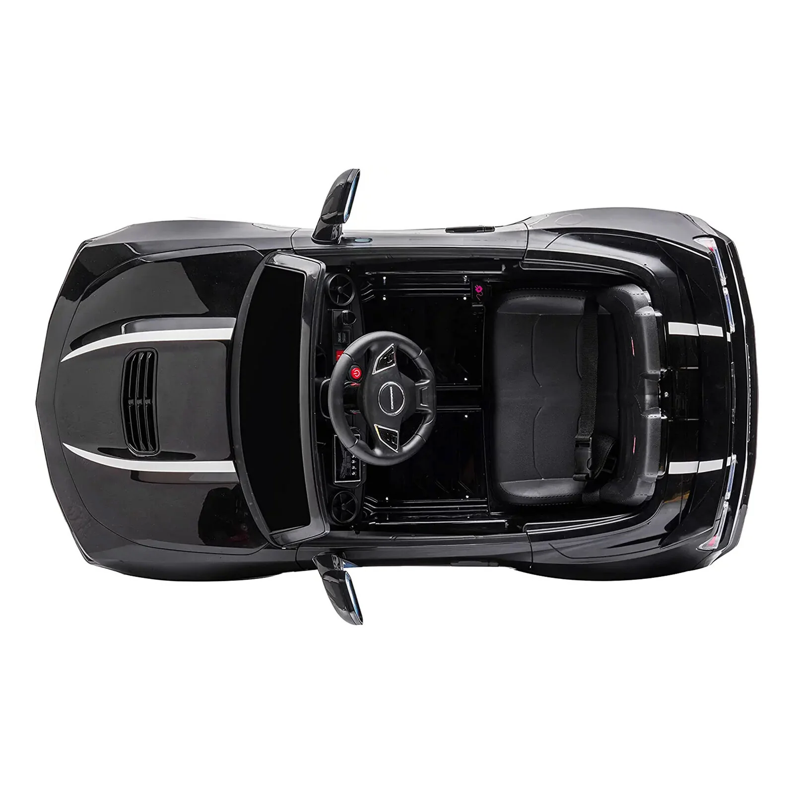 2021/2022 Chevy Camaro Racing 2SS Battery Powered Ride On Car Toy - Black Edition - Image 3