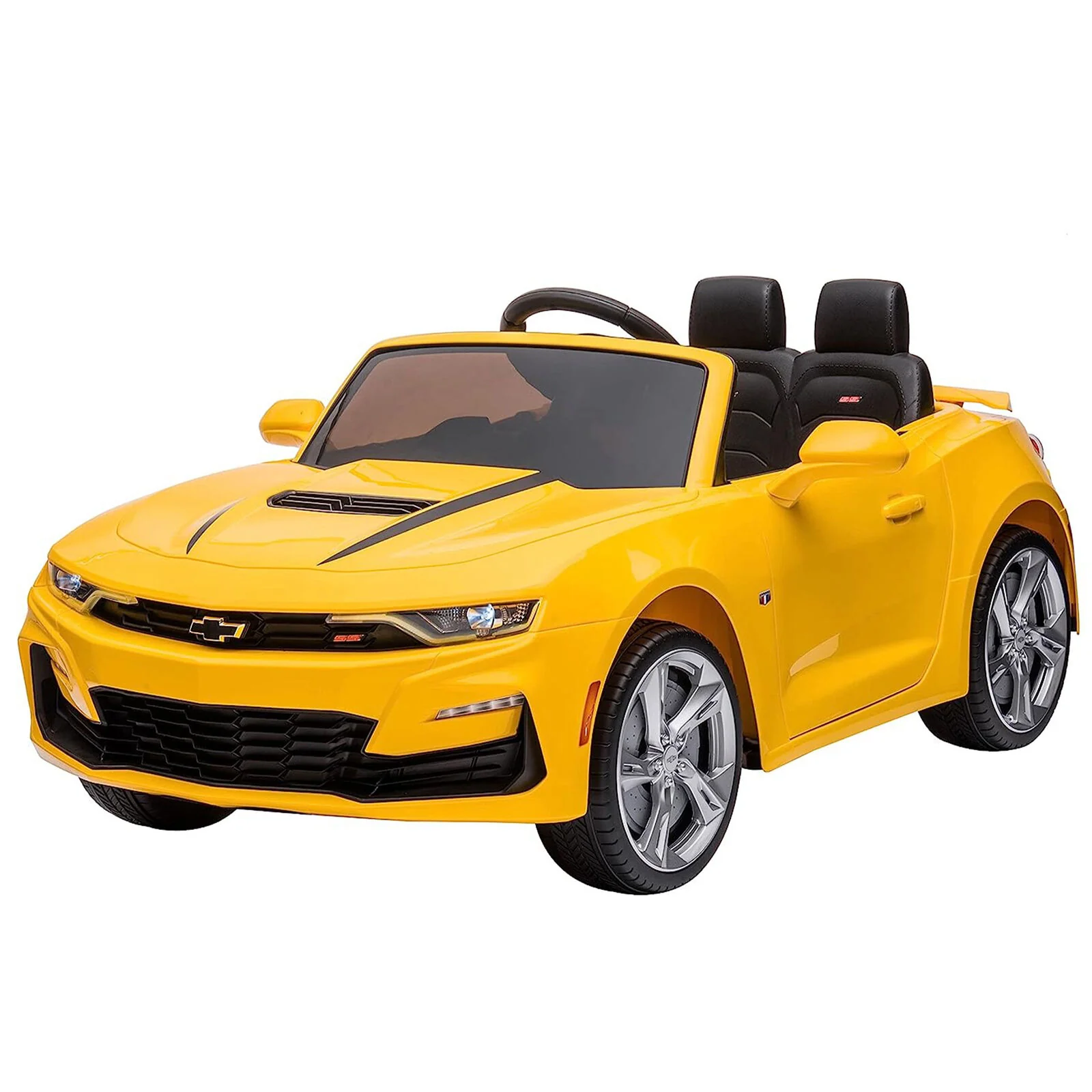 2021/2022 Chevy Camaro Racing 2SS Battery Powered Ride On Car Toy in Yellow Color - Image 6