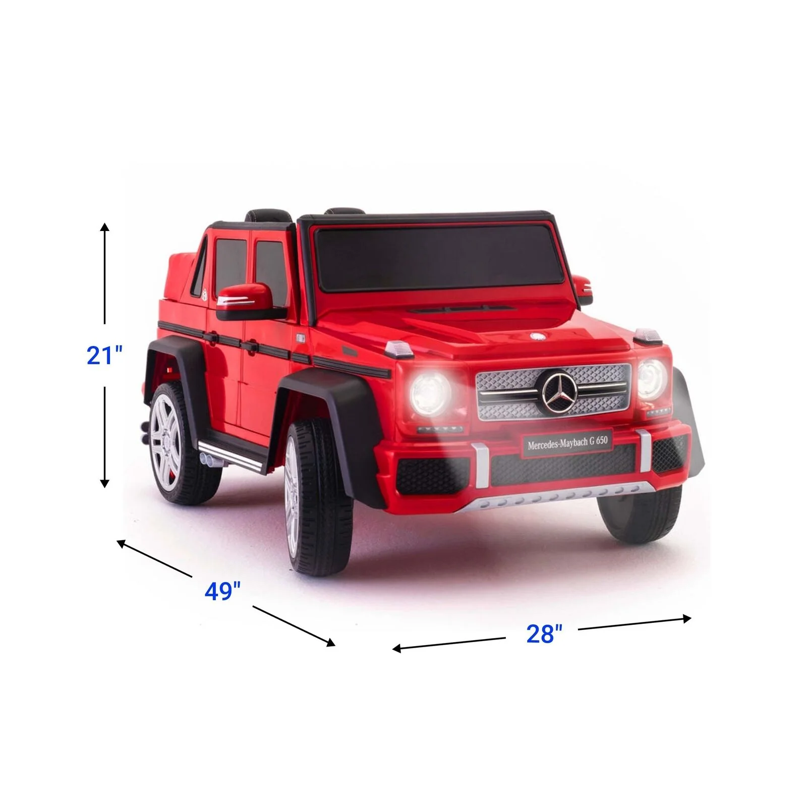 2022 Mercedes Maybach G650 Ride On Kids Toy Car 12V AMG Upgraded Version with Remote Control and Realistic Features - Image 7