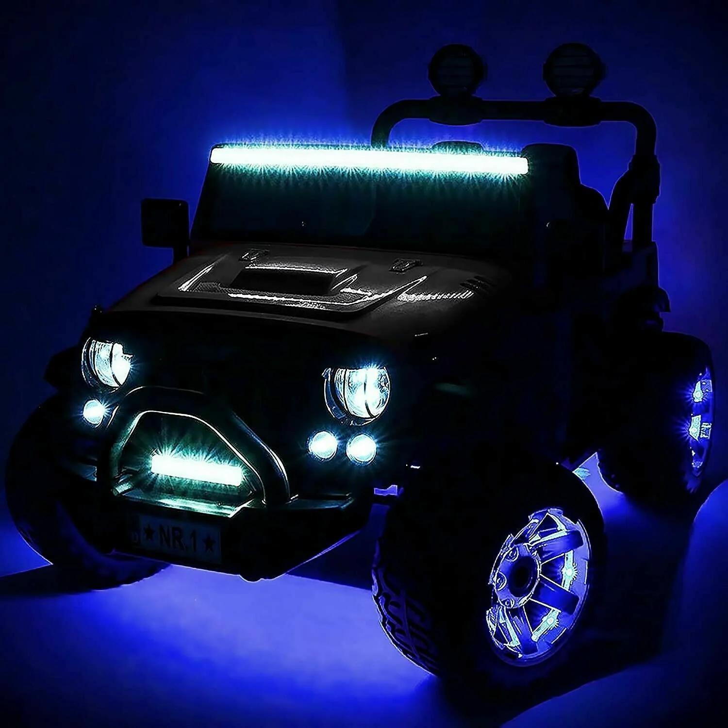 2023 12V Children's Jeep Dual-Seater Ride On Kids Vehicle Truck with Remote Control, 3 Gears, Melodies. - Image 3