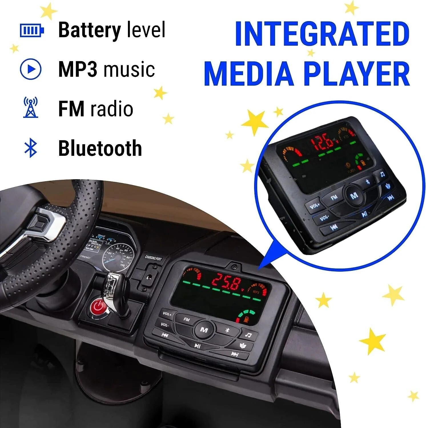 2023 Ford F450 24v 2 Seater Children's Electric Ride-On Truck with Interchangeable Battery - Image 5