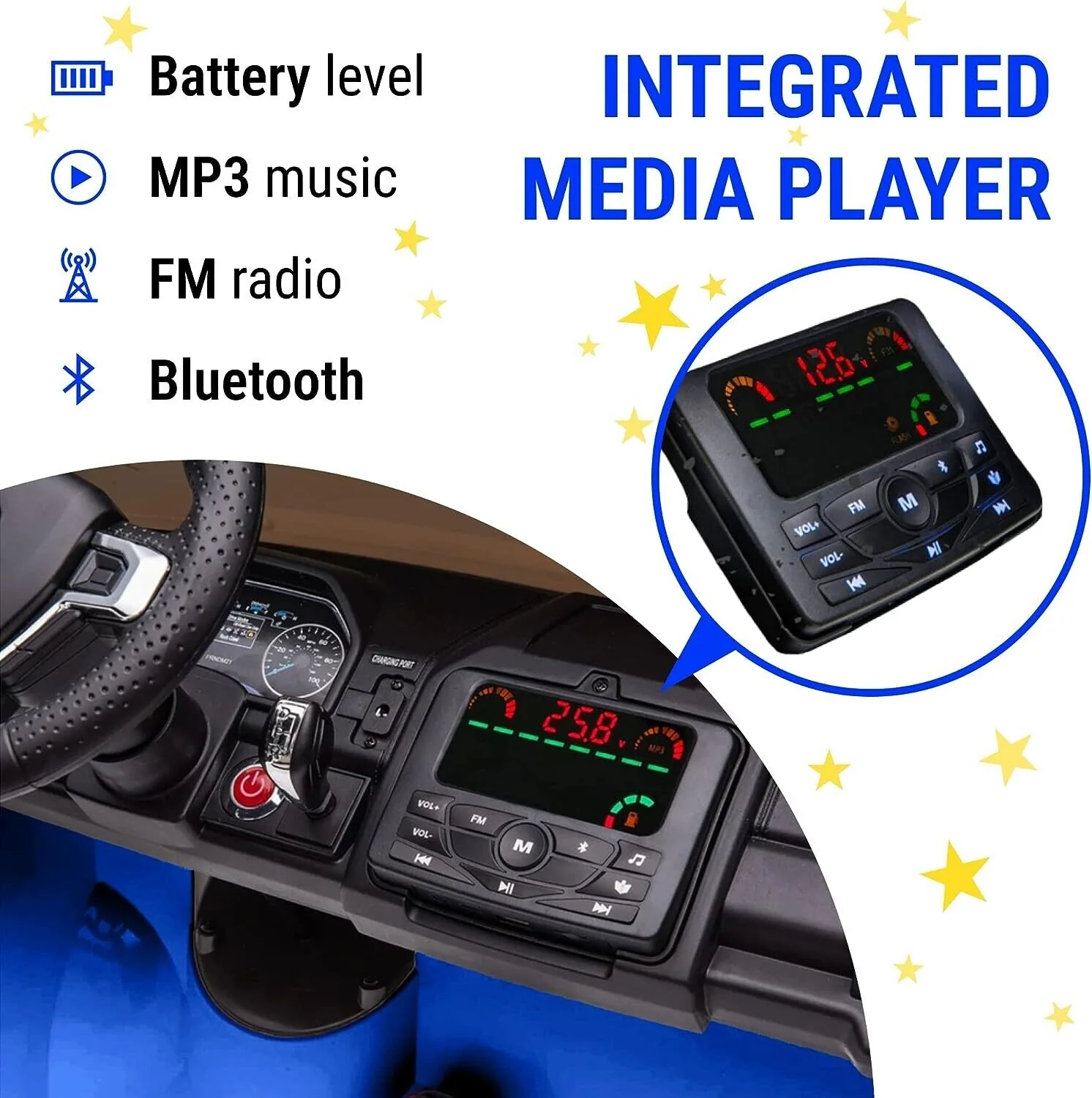 2023 Ford F450 24v 2 Seater Children's Electric Truck with Interchangeable Battery - Image 5