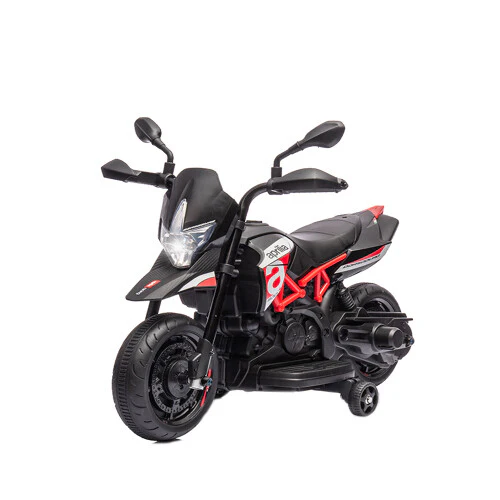 Licensed Kids 6V Electric Ride-On Dirt Motorcycle with Training Wheels - Image 5