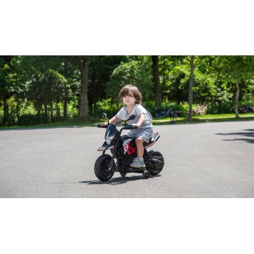 Licensed Kids 6V Electric Ride-On Dirt Motorcycle with Training Wheels - Image 8