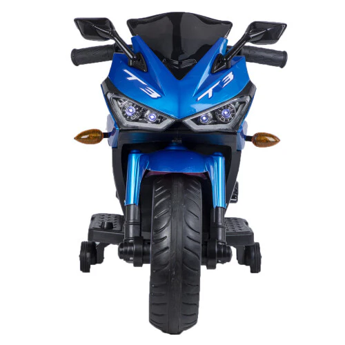 12V Electric Kids Ride-On Dirt Bike with Training Wheels for Children - Image 3