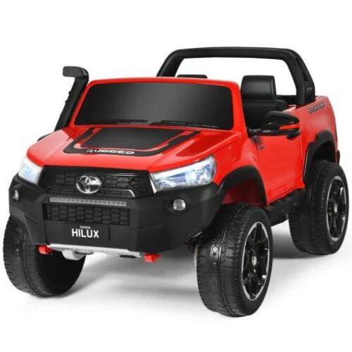 2*12V Official Toyota Hilux Ride On Truck Car 2-Seater 4WD with Remote Control and Custom Painted Exterior - Image 3